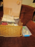 Sewing box and assorted notions