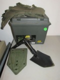 Field box, military shovel and more