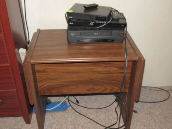 VHS tape and table