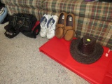 Men's shoes, bags, and hat