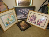Grouping of framed artwork