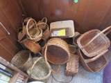Baskets and lamp