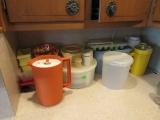 Plastic and Tupperware grouping