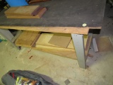 Workbench with wood