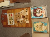 Wooden calendar and puzzles