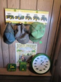John Deere items and hats