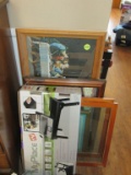 Picture frames and desk