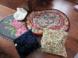 Handmade rugs and pillows