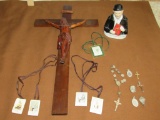 Crucifix and jewelry