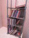 CDs and holder