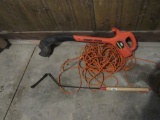 Weed eater and extension cord