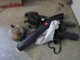 Leaf blower and gas can