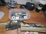 Soldering gun and supplies