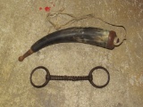 Horse bit and horn