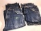 4 pair of used jeans