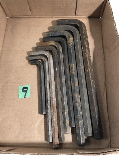 flat of allen wrenches