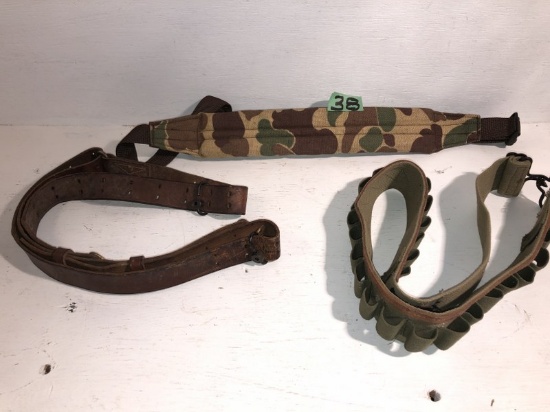 Rifle slings & Shell belt
