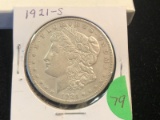 1921-S Morgan Silver dollar