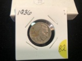 1936 Buffalo nickel