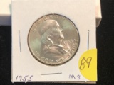 1955 Franklin Quarter Dollar