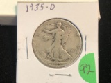 1935-D Walking Liberty Half