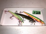 Three fishing lures