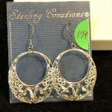 ladies earrings sterling silver