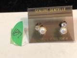 ladies earrings Genuine Dentelle w/surgical steel posts