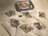 large collection of stamps