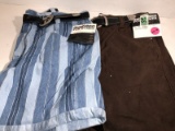 2 pair size 20W Goodfellows shorts W/ belts