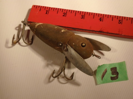 Antique Hedden Crazy Crawler Fishing Lure