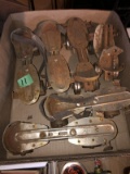 3 Pair of vtg. strap on roller skates