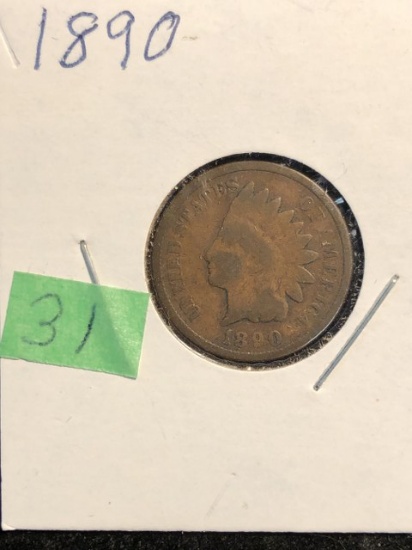 1890 Indian Head penny