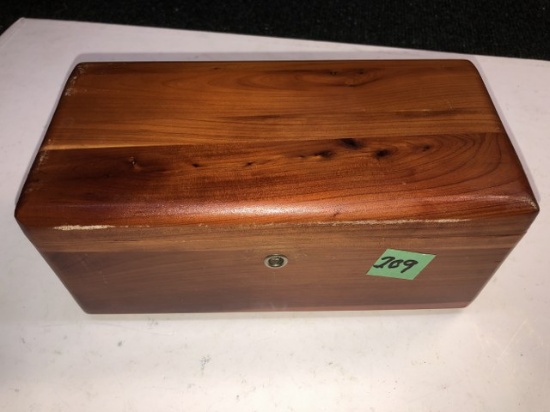 Wooden box w/ Key