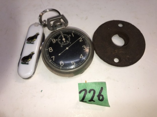 Jack knife,  Watch,  key hole