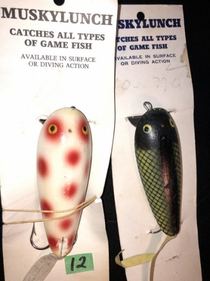 2 Muskylunch fishing lures