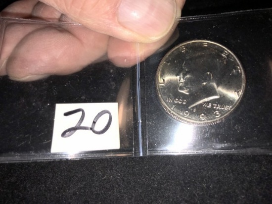 1993 Harley Davidson Commemorative Coin Uncirculated Kennedy Half dollar