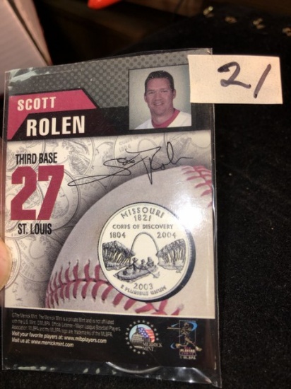 Scott Rolen Baseball Commemorative Coin