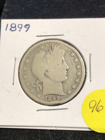 1899  Barber half dollar