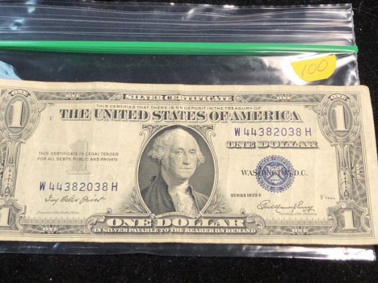 1935 Blue Seal Silver certificate