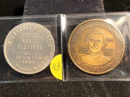 2 Commemorative coins