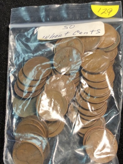 50 Wheat pennies