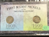 First & Last Nickels of 20th Century