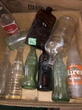 Box of old bottles
