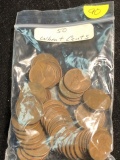 Bag of 50 Wheat pennies