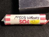 Roll of 50 wheat pennies