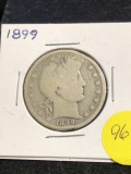 1899  Barber half dollar
