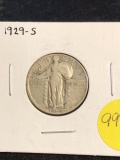 1929-S Silver Quarter