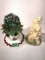 Rabbit Figurine and Christmas decoration