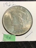1922 Silver Peace dollar B.U.